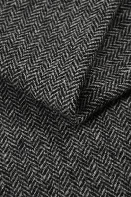 210 GSM 50% Wool 50% Polyester Suit Fabric with Invisible Check for Premium Tailoring