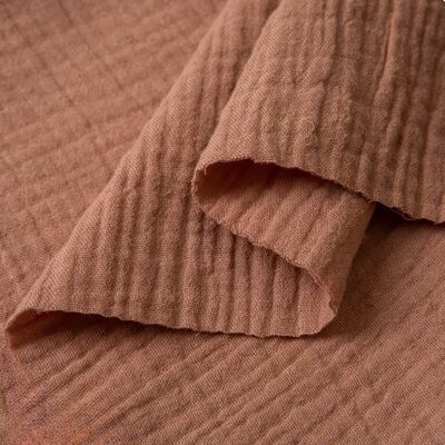 130 g/m², 100 % Baumwoll-Doppelgaze-Stoff, atmungsaktiver Bio-Baumwoll-Musselin-Stoff für Babykleidung
