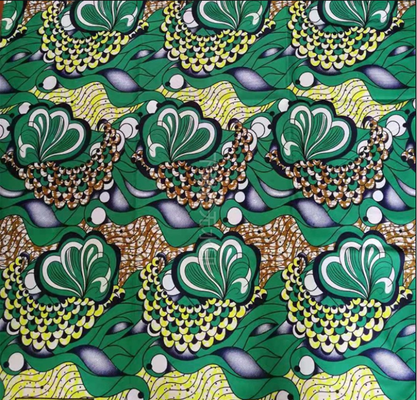 Pagne Wax Africanin     100% Baumwolle Afrikanische Wachsdruckstoffe