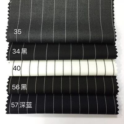 80% Polyester 20% Rayon 164gsm Yarn-Dyed Stripe Uniform Fabric for Professional Workwear