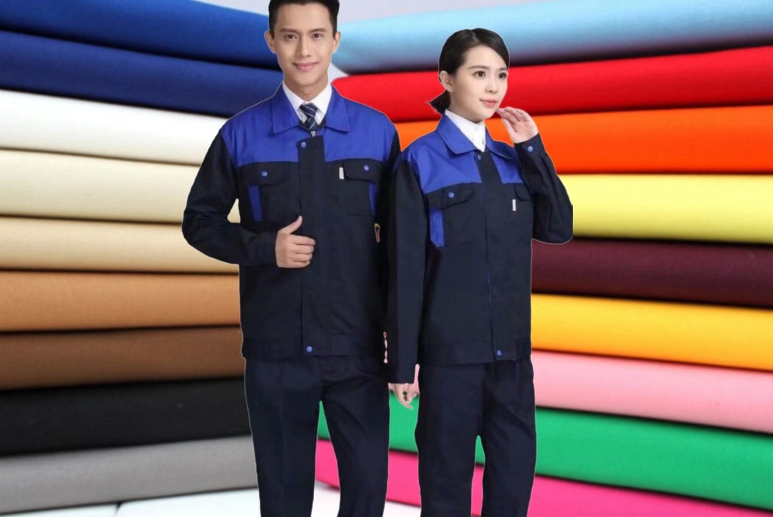 Flugbegleiter-Kostüm des Polyester-Leinwandbindungs-Perlen-Segeltuch-Gewebe-20% der Viskose-23X23 88X54 260GSM