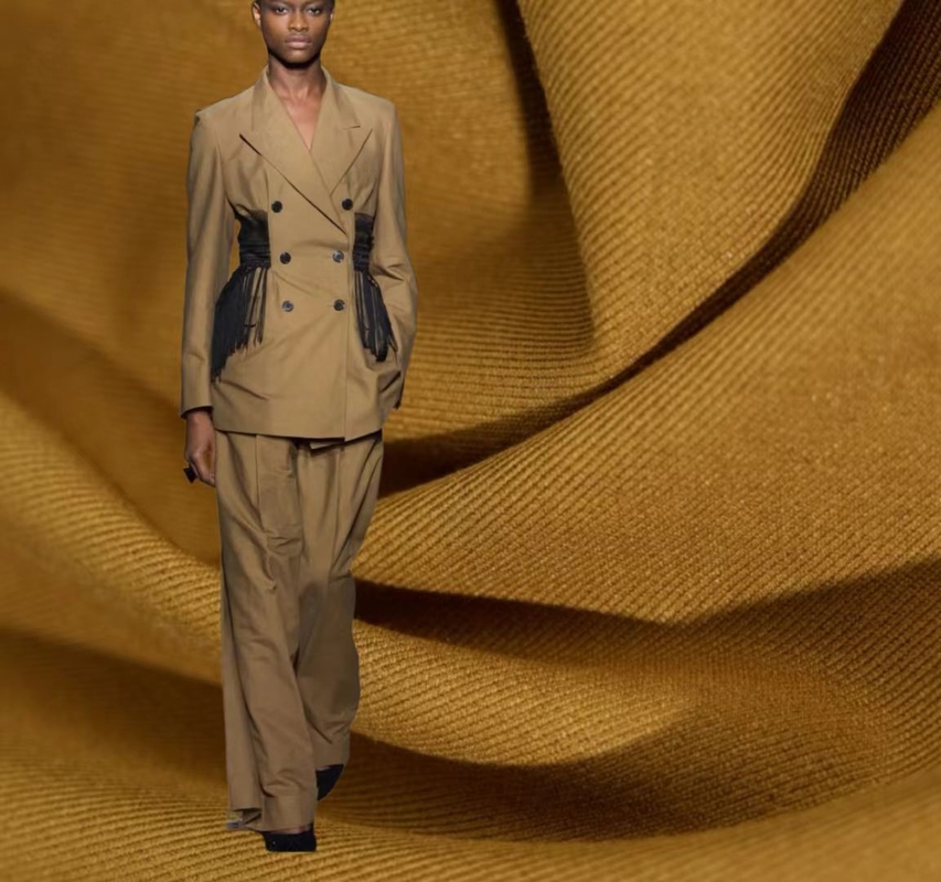 5% Wool 2% Tencel 2% Spandex 2%Acid 73%Polyester And15% Rayon Blazer Fabric