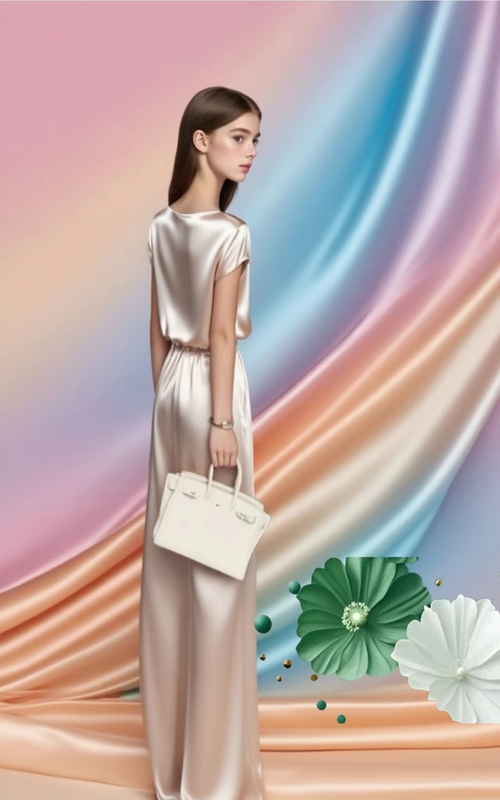 Doppelseitig Satin Imitation Seide 97% Polyester 3% Spandex Satin Polyester 190gsm Abendkleider Bluse und Schal