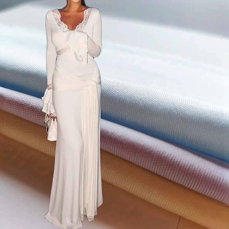 210gm Doppelseitig gestricktes Baumwoll-Spandex-Jersey mit 180cm Breite für bequeme Stretch-Kleidung